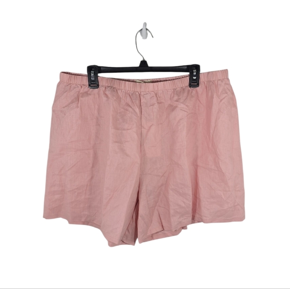 {Sonderhouse} Pink Linen Women's Shorts (Only) - Size XL - Picture 4 of 12